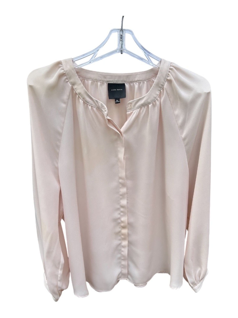 Alex Marie Pale Pink Blouse-Size XL